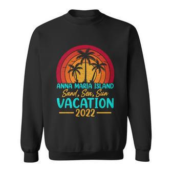 Vintage Sunset Summer Vacation 2022 Anna Maria Island Beach Cool Gift Sweatshirt - Monsterry