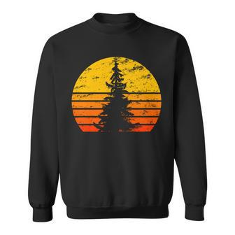 Vintage Sunset Tree Tshirt Sweatshirt - Monsterry