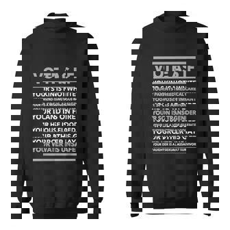 Vote As If Need Medical Care Immigrant Transgender Gun Violence Sweatshirt - Thegiftio