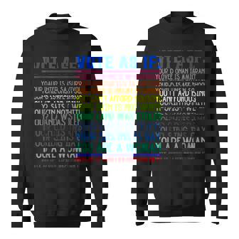 Vote As If Your Life Depends On It Human Rights Sweatshirt - Thegiftio UK