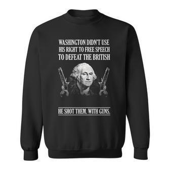 Washington - Shot Them With Guns Sweatshirt - Seseable