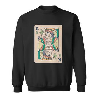 Weed King Poker Card Sweatshirt - Monsterry UK