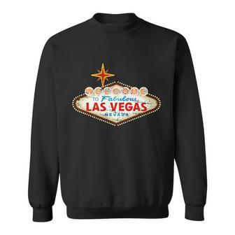Welcome To Las Vegas Classic Sign Sweatshirt - Thegiftio UK