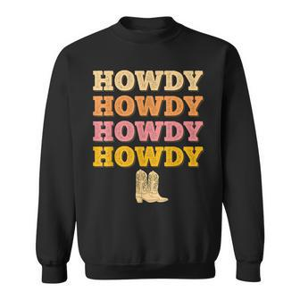 Western Country Southern Girl Vintage Howdy Rodeo Sweatshirt - Thegiftio UK