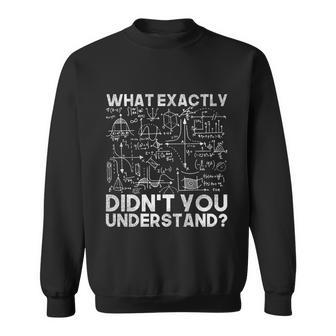 What Exactly Didnt You Understand Physics Gift Sweatshirt - Monsterry