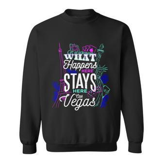 What Happens Here Stays Here Las Vegas Nv Vacation Sweatshirt - Thegiftio UK