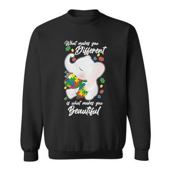 What Makes You Different Is What Makes You Beautiful Autism Tshirt Sweatshirt - Monsterry AU