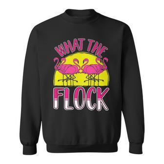 What The Flock Summer Beach Flamingo Sweatshirt - Thegiftio UK