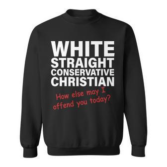 White Straight Conservative Christian Tshirt Sweatshirt - Monsterry CA