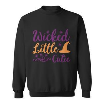 Wicked Little Cutie Halloween Quote Sweatshirt - Monsterry