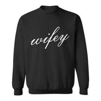 Wifey Logo Tshirt Sweatshirt - Monsterry DE