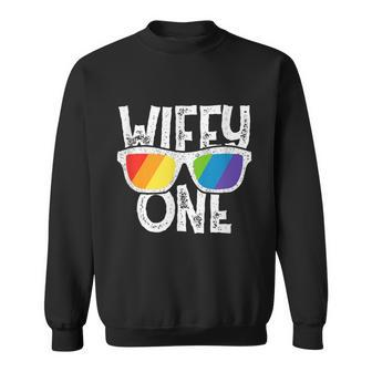 Wifey One Lesbian Pride Lgbt Bride Couple Sweatshirt - Monsterry UK