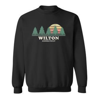 Wilton Ct Vintage Throwback Tee Retro 70S Design Sweatshirt | Mazezy