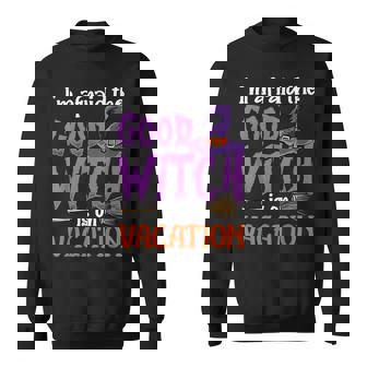 Witch Funny Halloween Broomstick Bad Witch Sweatshirt | Seseable FR