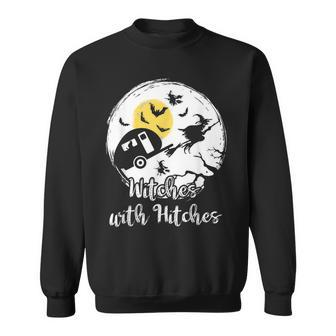 Witches With Hitches Witch Halloween Costume Camper Sweatshirt - Seseable