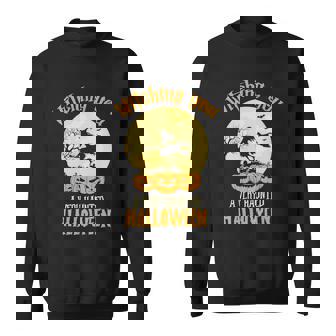 Witching You A Very Haunted Halloween Funny Halloween Quote V2 Sweatshirt - Thegiftio UK