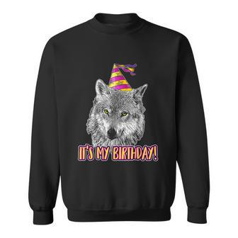 Wolf Birthday Themed Party Wolves Theme Girl Wolf Lover Sweatshirt - Monsterry DE