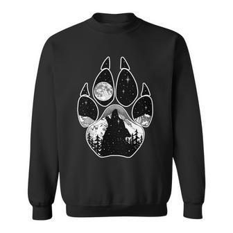 Wolf Paw Moon Howl Sweatshirt - Monsterry DE