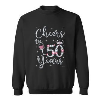 Women Gift Cheers To 50 Years 1969 50Th Birthday Gift For Womens Sweatshirt - Monsterry UK