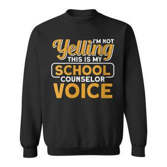 Womens Counseling My School Counselor Voice School Counselor School Sweatshirt - Thegiftio UK