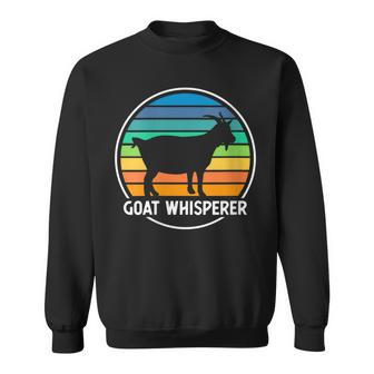 Womens Goat Whisperer Apparel - Funny Goat Sweatshirt - Thegiftio UK