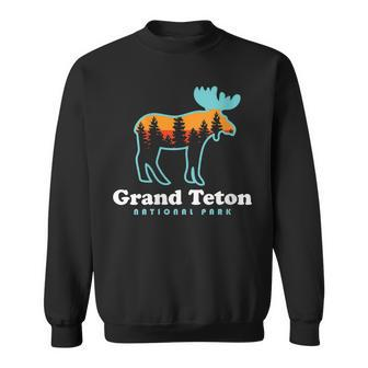 Womens Grand Teton National Park Moose Sweatshirt - Thegiftio UK