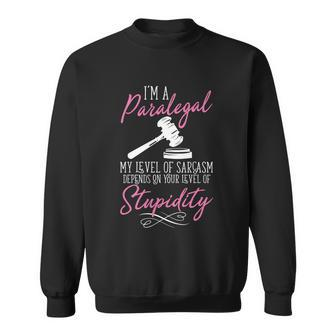 Womens Im A Paralegal Funny Cool Gift Graphic Design Printed Casual Daily Basic Sweatshirt - Thegiftio UK