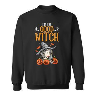 Womens Im The Good Witch Women Funny Halloween Party Costume Gift Sweatshirt - Seseable