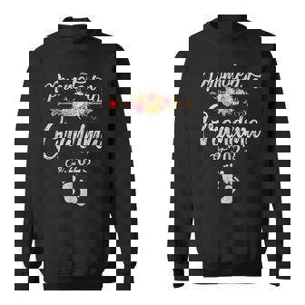 Womens Promoted To Grandma 2023 First Time New Grandma Pregnancy Sweatshirt - Thegiftio