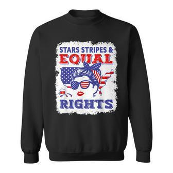 Womens Right Pro Choice Feminist Stars Stripes Equal Rights Sweatshirt - Seseable