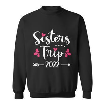 Womens Sisters Trip 2022 Vacation Travel Funny Sisters Weekend Graphic Design Printed Casual Daily Basic Sweatshirt - Thegiftio UK
