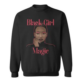 Womens Strong Black Girl Magic Melanin Afro Queen Black Girl Pride Sweatshirt - Thegiftio UK