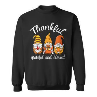 Womens Thankful Grateful Blessed Shirt For Women Halloween Pumpkin Men Women Sweatshirt Graphic Print Unisex - Thegiftio UK