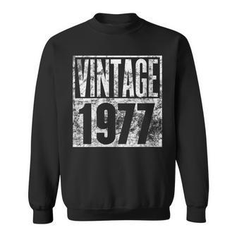 Womens Vintage 1977 45Th Birthday Sweatshirt - Seseable