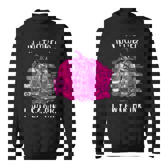 Womens Womens Breast Cancer Awareness In October We Wear Pink V4 Men Women Sweatshirt Graphic Print Unisex - Thegiftio