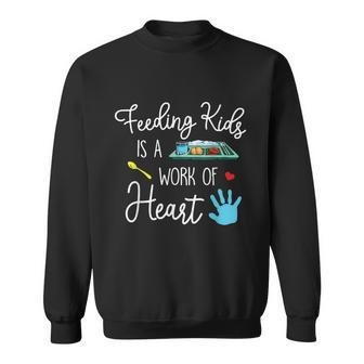 Work Of Heart School Lunch Lady Cafeteria Worker Graphic Design Printed Casual Daily Basic Sweatshirt - Thegiftio UK