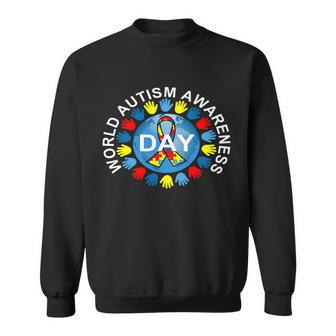 World Autism Awareness Day Earth Puzzle Ribbon Tshirt Sweatshirt - Monsterry AU