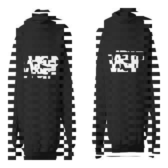Wrshp Logo Worship Christian Sweatshirt - Monsterry
