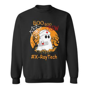 X-Ray Tech Boo Boo Crew Nurse Ghost Halloween October Sweatshirt - Seseable