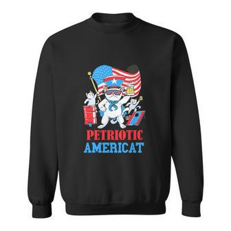 Y American Cat Funny 4Th Of July Sweatshirt - Monsterry UK