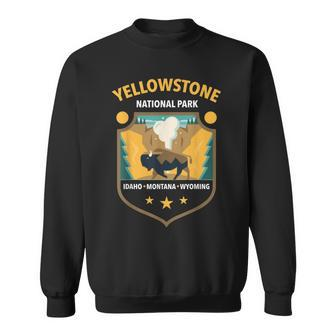 Yellowstone National Par K- Mountain Geyser Sweatshirt - Seseable