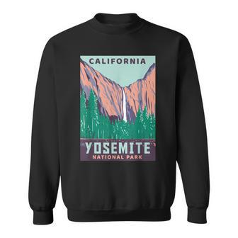 Yosemite National Park Us Vintage Usa California Parks Gift Sweatshirt - Seseable