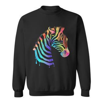 Zebra Neon Sweatshirt - Monsterry