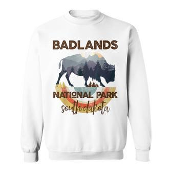 Badlands National Park Vintage South Dakota Yellowstone Gift Sweatshirt - Seseable