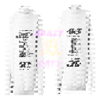 Cat Lets Be Honest I Was Crazy Before The Cats Sweatshirt - Thegiftio UK