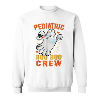 Cute Ghost Halloween Pediatric Nurse Boo-Boo-Crew Men Women Sweatshirt Graphic Print Unisex - Thegiftio UK