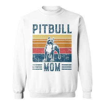 Dog Pitbull Mom Vintage Pitbull Mom Sweatshirt - Thegiftio UK