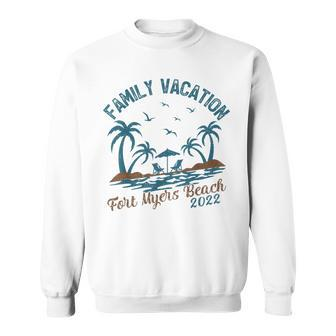 Family Vacation 2022 Palm Tree Florida Fort Myers Beach Sweatshirt | Seseable CA