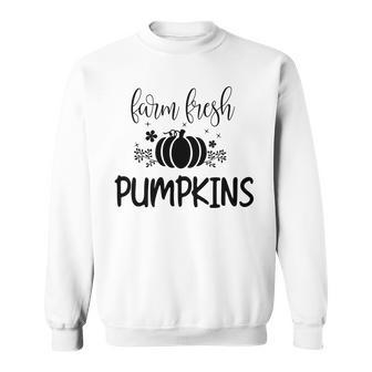 Farm Fresh Pumpkins Fall Autumn Men Women T-Shirt Graphic Print Casual Unisex Tee Sweatshirt - Thegiftio UK