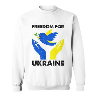Freedom For Ukraine Sweatshirt - Monsterry